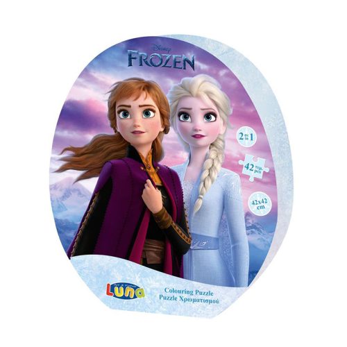 PUZZLE ΧΡΩΜΑΤΙΣΜΟΥ 42ΤΕΜ 42Χ42ΕΚ FROZEN 2 LUNA