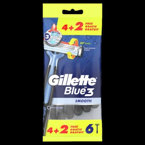 GILLETTE BLUE3 ΜΙΑΣ ΧΡ (4+2 ΔΩΡΟ)